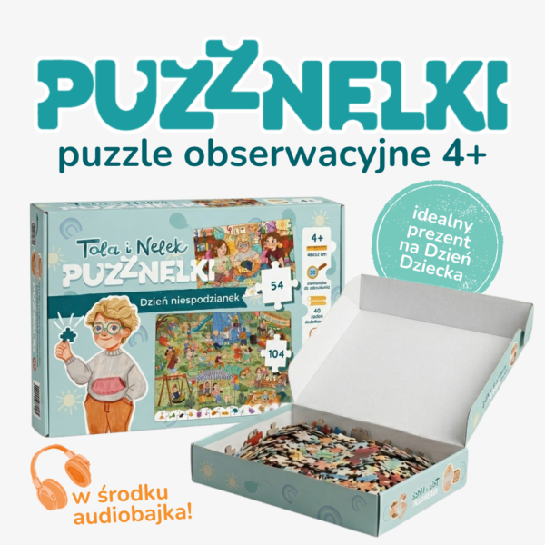 Puzznelki - puzzle obserwacyjne 54 i 104 elementy